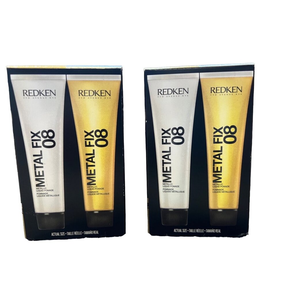 Two Packs of Redken Metal Fix 08 Metallic Liquid Pomade 4 x 0.68 fl oz